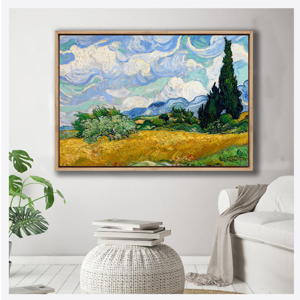 Wheat Field with Cypresses (stock)