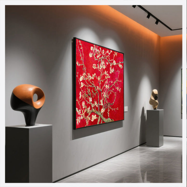 Vincent van Gogh - Blossoming Almond Tree Red| Wall Art