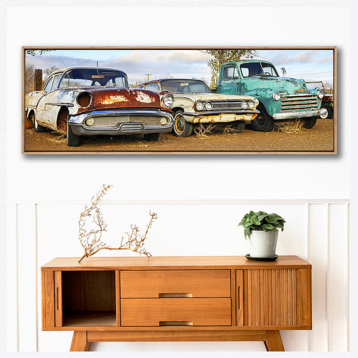 Row of Rusty Cars| Wall Art