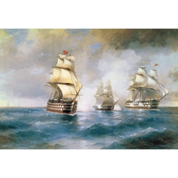 The Brig Mercury By Ivan Aivazovsky Wall Art