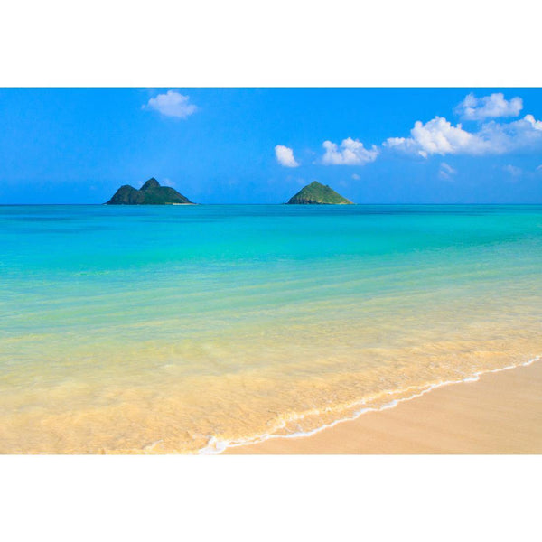 Idyllic Beach Mountains