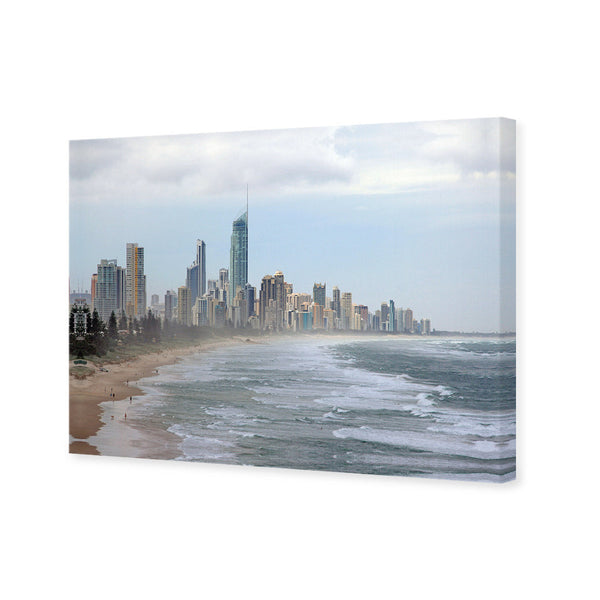 Cloudy Coastline of Surfers
