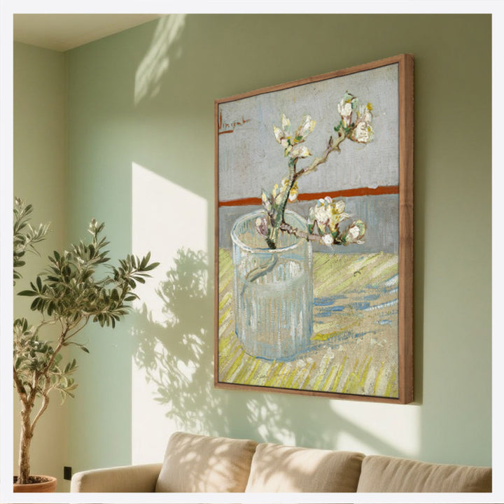 Van Gogh - Sprig of Flowering Almond in a Vase | Wall Art