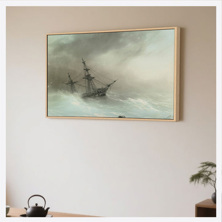 Ivan Aivazovsky - Ship in Stormy Sea| Wall Art
