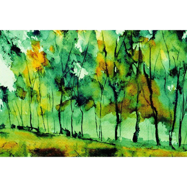 Watercolour Forest, Green