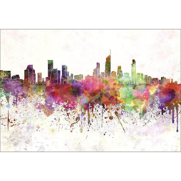 Gold Coast Skyline Watercolour