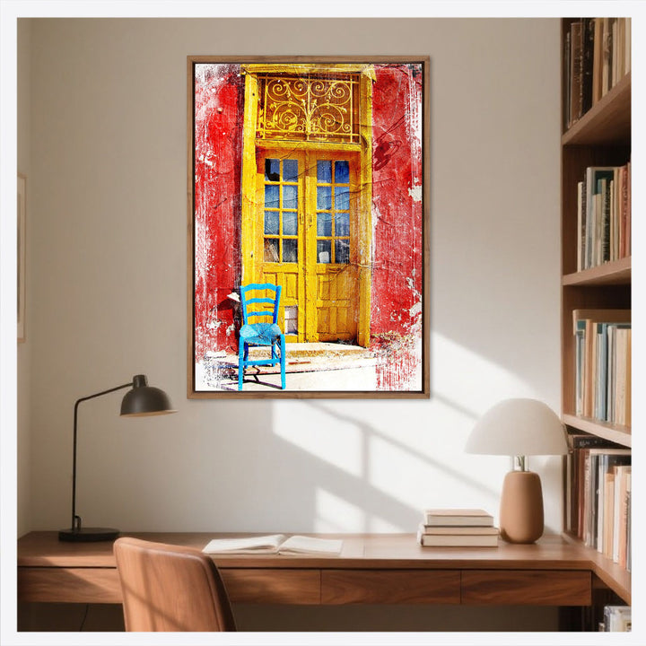 Painted Greek Door | Wall Art