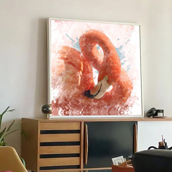Watercolour Flamingo