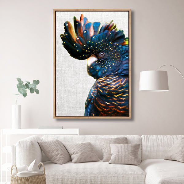 Black Cockatoo Side, Linen