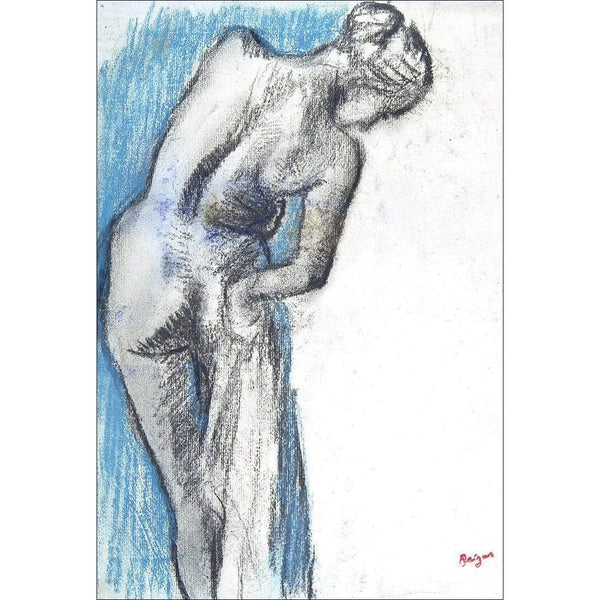 Bathing Nude Blue By Edgar Degas | Famous  Art Prints