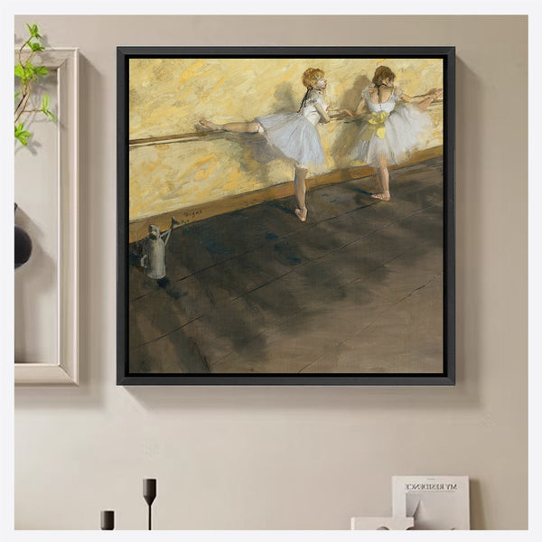 Dancers Practicing at the Barre - Edgar Degas