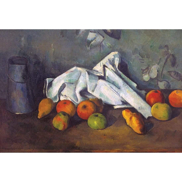 Milk Can and Apples By Cezanne Wall Art
