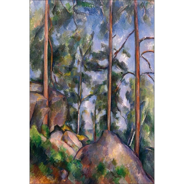Pines and Rocks By Cezanne Wall Art