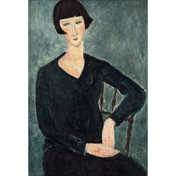 Woman in Blue Dress By Modigliani Wall Art