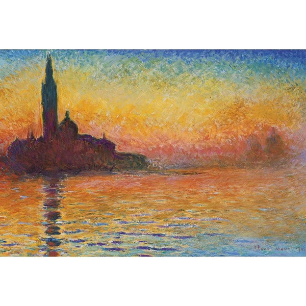 San Giorgio Maggiore at Dusk By Monet Wall Art