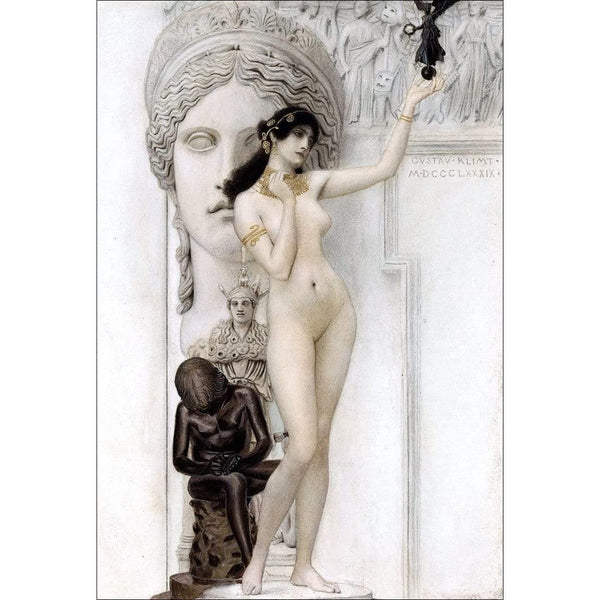 Allegory of Sculpture By Gustav Klimt  Wall Art