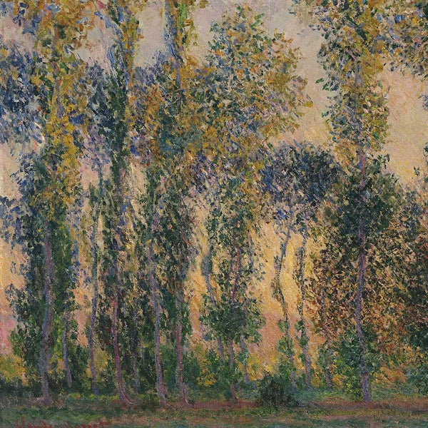Poplars At Giverny Sunrise by Monet |Famous Art Prints