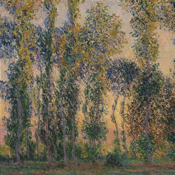Poplars At Giverny Sunrise by Monet |Famous Art Prints