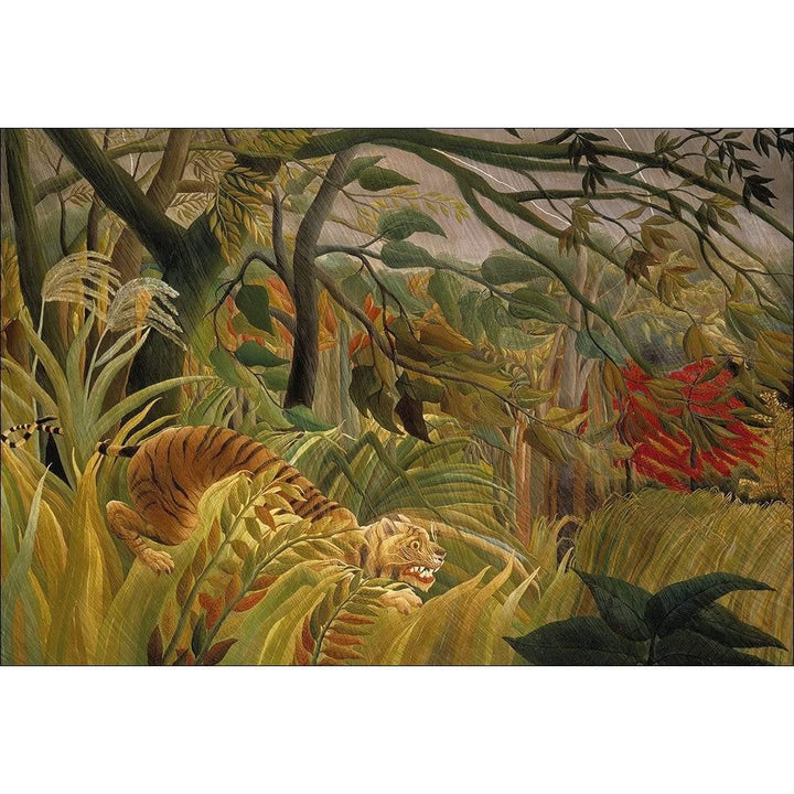 Tiger in a Tropical Storm by Henri Rousseau Wall Art