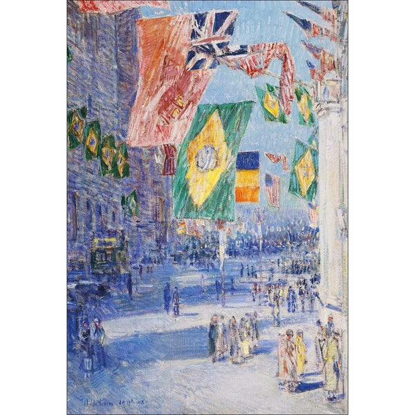 Avenue of the Allies: Brazil, Belgium by Childe Hassam