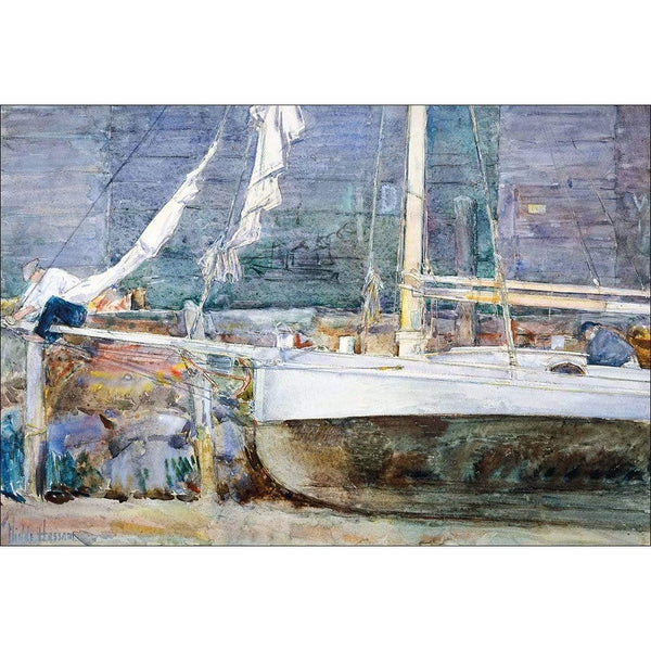 Drydock, Gloucester by Childe Hassam