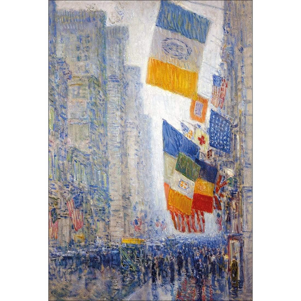 Lincoln??s Birthday Flags 1918 by Childe Hassam