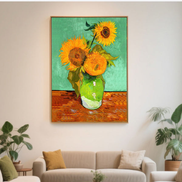 Sunflower On Green