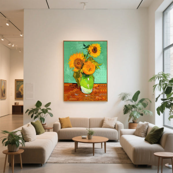 Sunflower On Green