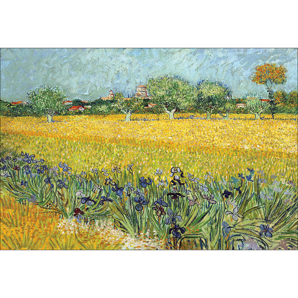 Field with Flowers near Arles - by Van Gogh
