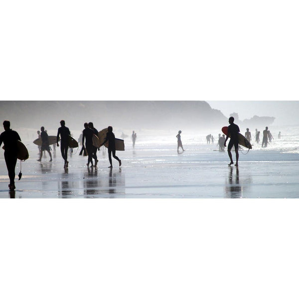 Surfers in the Mist