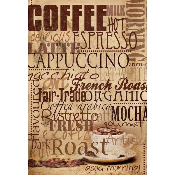 Coffee Words Montage Wall Art