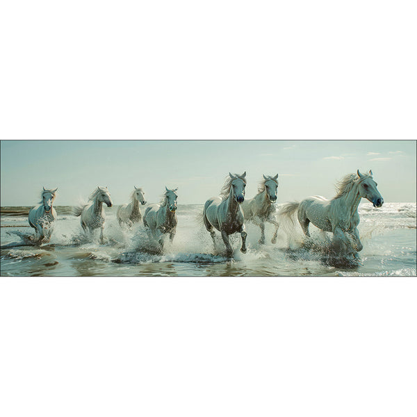 Seven Horses at the Beach