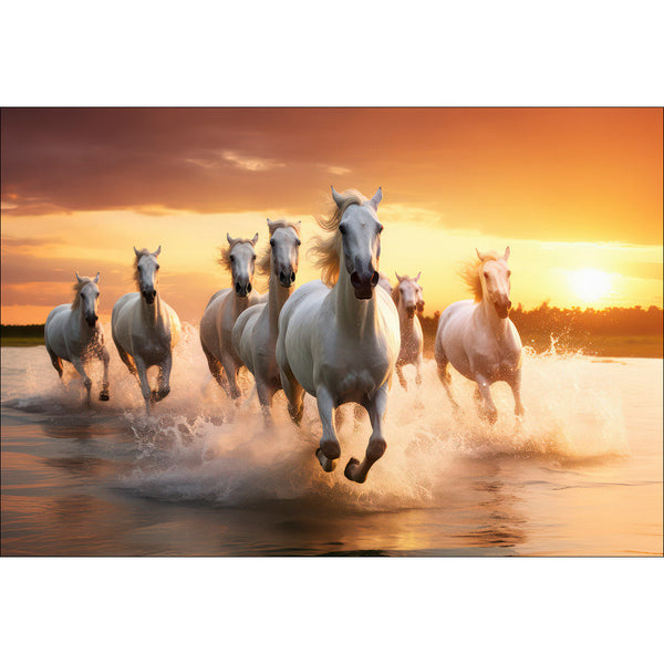 Sunset Horses