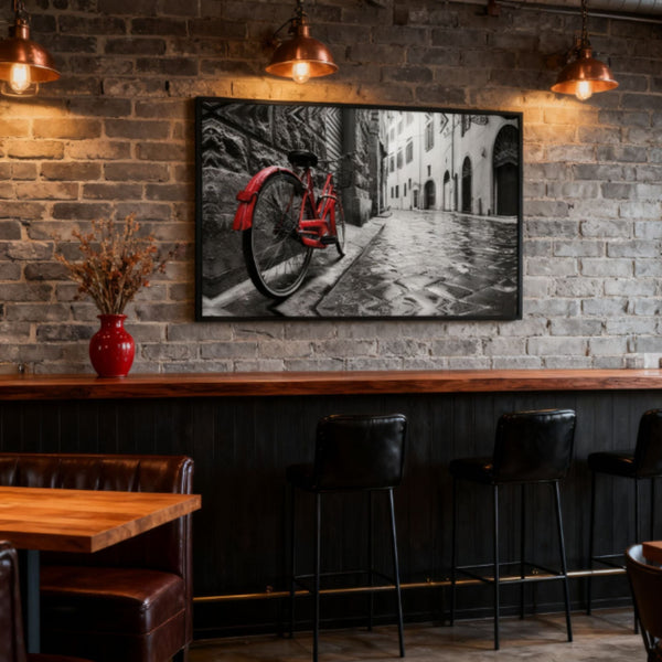 Retro Bike on Cobbles